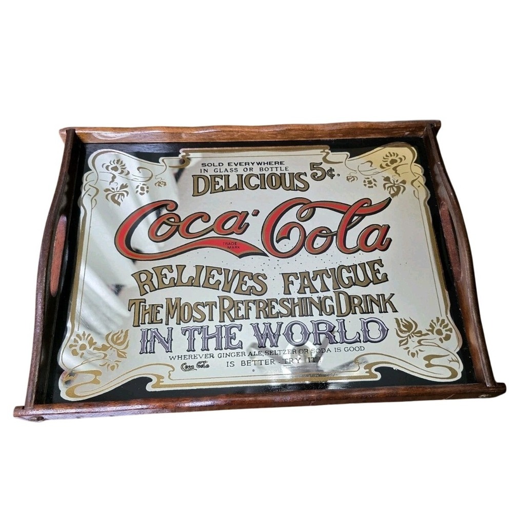 Vintage Coca-Cola Mirror‎ Serving Tray (H4) S#535